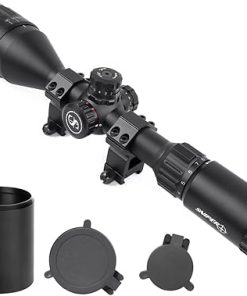 FSI 4-16×50 / 6-24×50 Rifle Scope w/Front AO Adjustment, Red/Blue/Green Illuminated Reticle with Picatinny Scope Rings