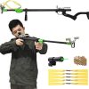 slingshots for Adults, Professional Slingshot Rifle for Hunting Telescopic Rod Laser Slingshot with 5 Replacement Bands, high Power Slingshot Catapult for Competition Practice
