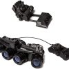 Tactical Hunting Dummy Night Vision Goggle GPNVG 18 & Plastic L4G24 NVG Mount for Airsoft (Black), One Size