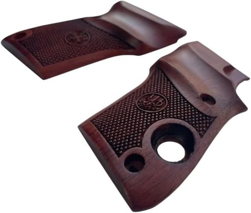 Gorgeous Padauk Wood Grip Compatible with Berretta 3032 Tomcat .32 Checker Engraved - Image 2