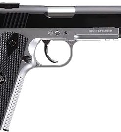 GoldenBall-WinGun New Classic 1911 CO2 Non-Blowback Airsoft Pistol Full Package-Two Magaines & 5 Count CO2 Included (Color: Black/Silver) 2