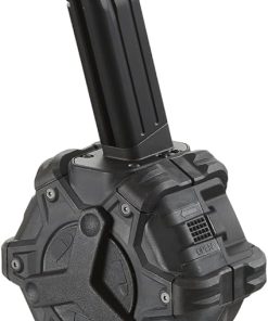 GoldenBall WE-Tech 350 Round Airsoft Drum Magazine for Hi-Capa 5.1 Gas Blowback Airsoft Pistols – (Black)