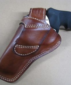 Azula Custom Leather Cross Draw Outdoor Gun Belt Holster for Ruger GP100 6″ Barrel Revolver Brown Left Hand 2