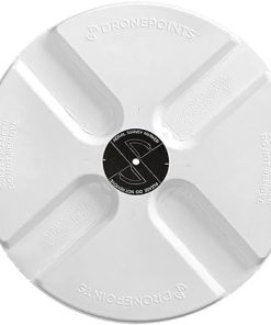 Drone Ground Control Point GCP (20 Pack)- Matte White with Black Center- Multipurpose Paint Stencil on Concrete & Asphalt- Includes Convenient Carrying Case – Disposable Sugarcane Targets