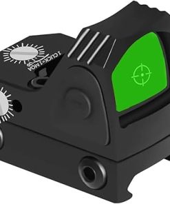 GOTICAL CNC-Machined Fiber Optic Set Front & Rear Handgun Sights for Glock Pistols Standard Models