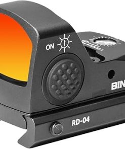 BINOCK RD-04 Red Dot Sight – 2MOA Red Dot Scope with 5 Brightness Adjustments, Shockproof, Fogproof, and Waterproof Red Dot Optics for Men Adults, Motion Awake Technology