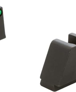 AMERIGLO Optic Compatible Sight Set for Glock – 5XL Tall Green Tritium Black Outline .407″ Front, Flat Black .507″ Rear