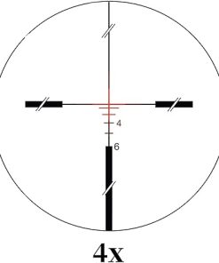 4×32 Scope Real Fiber Red Dot Scope, Shockproof, Waterproof, Fogproof, Hunting and Outdoor Sighting Device with Chevron Reticle(Triangle line,Green) 2