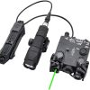 Nylon DL-AII Laser Sights Box(with IR Laser+Red/Green/Blue Laser+Flashlight&Mount),and M300A Strong LED Flashlight,and Modular Wire Remote Pressure Switch(SF+2.5 Plug) Combo,Black