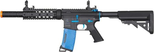 Lancer Tactical Gen 2 New Wave M4 SD Carbine Nylon Polymer Airsoft AEG Gun w/High Speed MidCap Magazine, Battery, Charger & 1000 Rounds BBS Included - Image 2