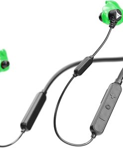 Decibullz Safe + Sound Wireless Bluetooth Headphone & Decibullz Custom Molded Earplugs, Comfortable Hearing Protection for Shooting, Hunting, Travel, Work, & Concerts (Green)