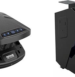 RPNB 1 of Gun Safe for Handguns with Biometric Fingerprint, 1 of Desk Mounted Smart Pistol Safe with Biometric Fingerprint, Bundle