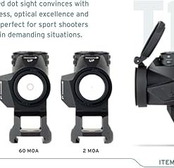 Steiner T1Xi Red Dot Sight 1x24mm for Tactical, Shooting, Hunting, Illuminated 2 MOA Reticle, Picatinny-Style Mount Included, 50,000 Hours of Battery Life, Waterproof Fogproof 2