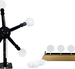 Atflbox Resetting and Rotate The Metal Shooting Target for Airsoft BB Guns,Star and Rectangle5