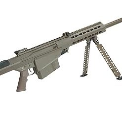 Evike Airsoft – 6mmProShop Barrett Licensed M107A1 Gen2 Long Range AEG Airsoft Rifle (Color: Tan / 29″ Barrol) 2