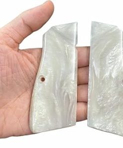 BMPL Browning High Power Hp Grips Smooth White Pearl Color Polymer Resin Handmade Pistol New Handmade Handcraft