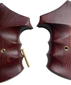 Handmade reproductive Smooth Padauk Wood Grips Compatible with Taauuruss Tracker/Judge 17 44 415 425 450 617 627 692, Compact Frame, #TK1