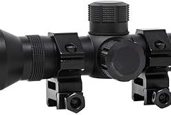 Dead Ringer 2.5 x 20mm Shotgun Scope in Clamshell with Mounts, Compact Gun Scope, Black 2