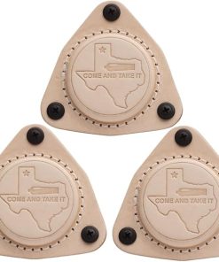 SofHold Gun Magnet Mount for Vehicle & Home Made in USA Premium Hand Crafted Leather Strong Heavy Duty 50lbs Magnet Mount for Pistol, Rifle, Shotgun, 3 PKs