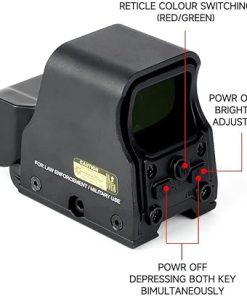 556 Holographic Reflex Sight -Red Green Dot Sight Scope Quick Installation and Disassembly Metal for Outdoors 2