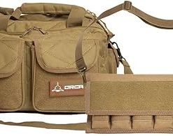 Range Bag for Handguns and Ammo & Magazine Pouch for Single and Double Stack Mags Bundle