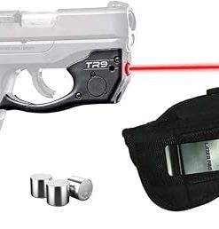 LASERPRO® Kit w/Holster & ArmaLaser TR9S / TR9 Red Laser Sight for Ruger LC9 LC9s LC380 EC9s [Won’t FIT LCP 1, 2, MAX or MAX-9 – See Fit Chart Image]