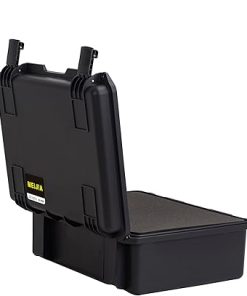 MEIJIA Portable Premium Waterproof Hard Compact Compact Case with customizable fit foam,Lightweight and Strong Design,21.2″x16.0″x8.3″,Elegant Black 2