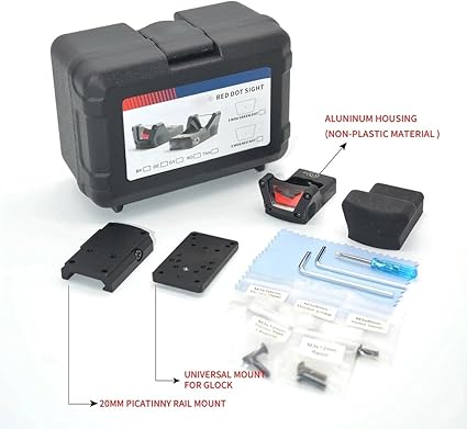Tactical Red Dot Sight With Mounts - 3 MOA Reflex Sight Compatible With Taurus Handguns