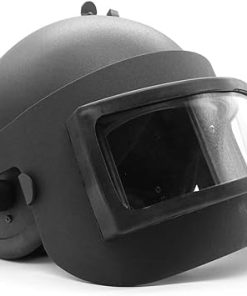 Russian Altyn Helmet for FSB MVD Spetsnaz Russian Helmet with Steel Vizor Costume Replica with Dummy Radio SOBR (Black Edition)