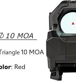 MEPRO M22 Lightweight Self Illuminated 1X Fiber Optics and tritium Powered with Bullseye or Triangle Reticle 2