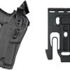 Safariland 6360RDS Level Three Retention Duty Holster, Red Dot Sight Compatible, STX Plain Black, Right Hand, Fits: Glock 17/22 Streamlight TLR 2