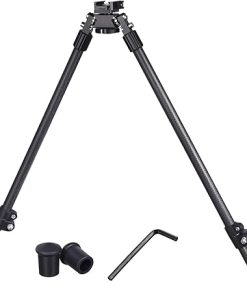 Tactical Carbon Fiber Rifle Bipod Tall with Quick Detach Lever Fits Picatinny Rail Mount for Long Range Hunting 2