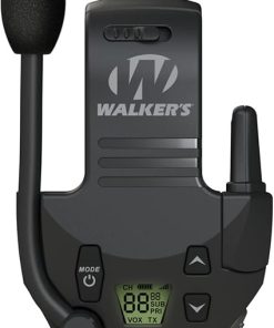 Walker’s Tactical/Hunting 2-Mile Range Walkie Talkie for Razor Muffs (3-Pack) Bundle with Heavy-Duty Carabiner (4 Items) 2
