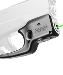 WARRIORLAND Green Laser Sight Tailored Fits Glock 42/43 / 43X / 48, Not Fits Glock 43X Mos, Ultra Compact & Lightweight, Trigger Laser with Ambidextrous On/Off Switch & Power Indicator, WLS-105G