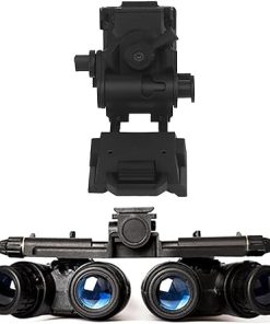GPNVG 18 Night Vision Goggles Dummy Model with Night Vision Mount, Four-Tube Binocular Night Vision for Tactical Helmet NVG Mount, Cosplay Prop, CS Game，