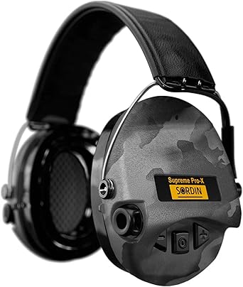 Sordin Pro-X LED Ear Muffs (Limited Night Camo Edition) – Active and Electronic Ear Defenders – Earmuffs for Hunting & Shooting Sordin Pro-X LED Ear Muffs (Limited Night Camo Edition) - Active and Electronic Ear Defenders - Earmuffs for Hunting & Shooting