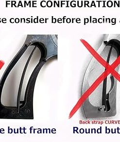 New! Grips Compatible with 5&W K/L Frame Square Butt – Checker Two Tone Hardwood Color Closed Back Thai Handmade 2