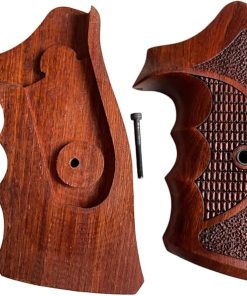 Handmade reproductive Padauk Wood Grips Compatible with Taauuruss Tracker/Judge 17 44 415 425 450 617 627 692, Compact Frame, Diamond Cross/Rough Engraved #TK6 2