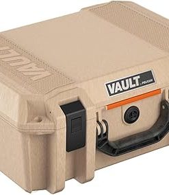 Pelican V300 Vault Large Firearm Case with Foam for Two Handguns, Tan