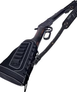 .308 30-06 .44MAG .45-70 Gun Buttstock Cheek Rest Pad with Shell Holder Sling