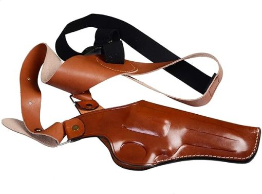 Leather Shoulder Holster Fits S&W Model 686 586 637 60 10 19, Premium Leather, Fast Draw, Handmade, Right Handed - ShnLeather - Image 2