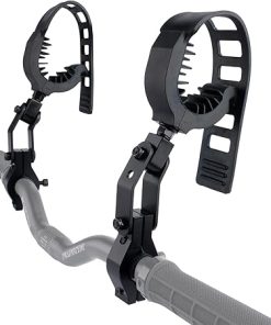 Hunten Gun Bow Rack, Hunting Gun Rifle Holder Handlebar Mount for ATV, UTV, Golf Cart, Adjustable Tools Grip, Compatible with Bike Mobility Scooter Treestand Snowmobile