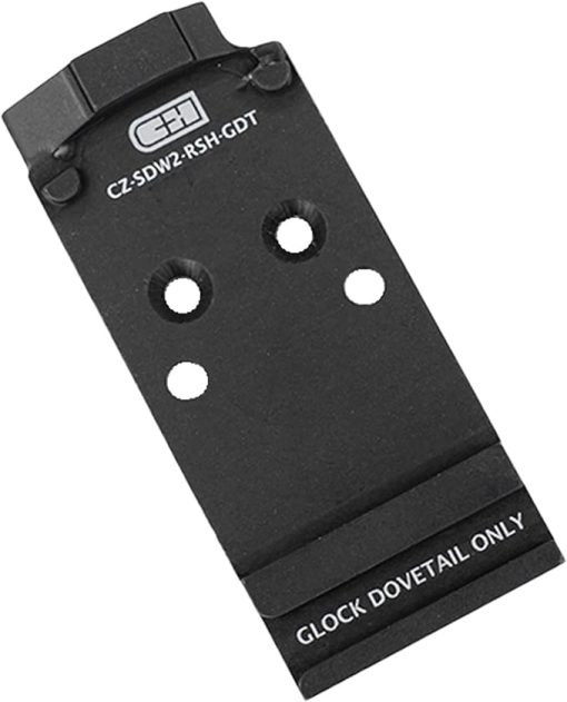C+H Precision Red Dot Mounting Plate | Compatible with CZ Shadow 2 Optics Ready Models and Compatible with Trijicon RMR/SRO, Holosun 407C/507C/507Comp/508T | Made in The USA