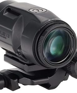 Juliet3-Micro Magnifier, Push-Button Mount with Spacers, Rifle Magnifier 3X Magnification with Lumintrail Cleaning Cloth 2