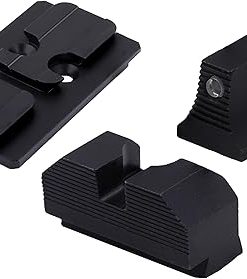 Minimalist OR Sights & Optic Plate Bundles, Compatible with ACRO Footprint Optics on Glock 17, 19, 34, 45, 47, & 49 MOS Platforms