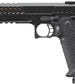 Lancer Tactical Knightshade Hi-Capa Gas Blowback Airsoft Pistol Color: Black/Gold Barrel 2