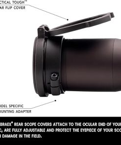 Tenebraex Ocular & Objective Flip Up Rifle Scope Lens Cap Covers Kit for Vortex Razor HD Gen II 3-18×50 2