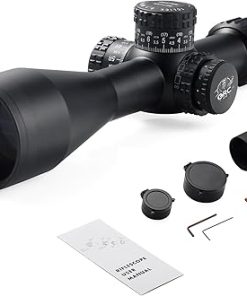 Rifle Scope 5-25x56mm ED Glass Hunting Shooting FFP Long Range Rifle Scope First Focal Plane Optics with Zero Stop 34mm Tube,High Resolution for Long Range Shooting,Waterproof & Shockproof