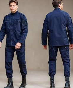Men’s Tactical Combat Jacket and Pant Set Ripstop Military Uniform Outdoor Hunting Paintball Airsoft Casual Clothes 2