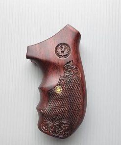 BMPL New Hardwood Sp101 Grips Model Finger Groove Checkered Handcraft Handmade Wood Revolver Handgun Deluxe #SP169 2